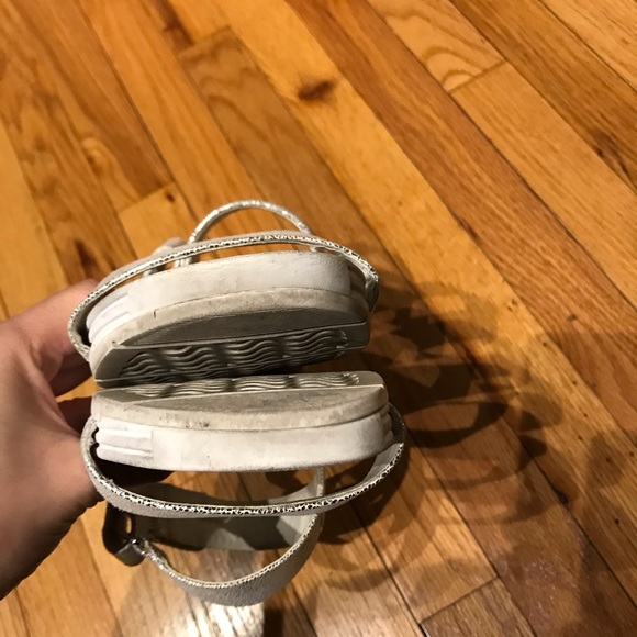 Respira Chunky Chrome Ankle Straps platform Mirror Metallic Shiny Outdoor Hiking - Picture 7 of 11